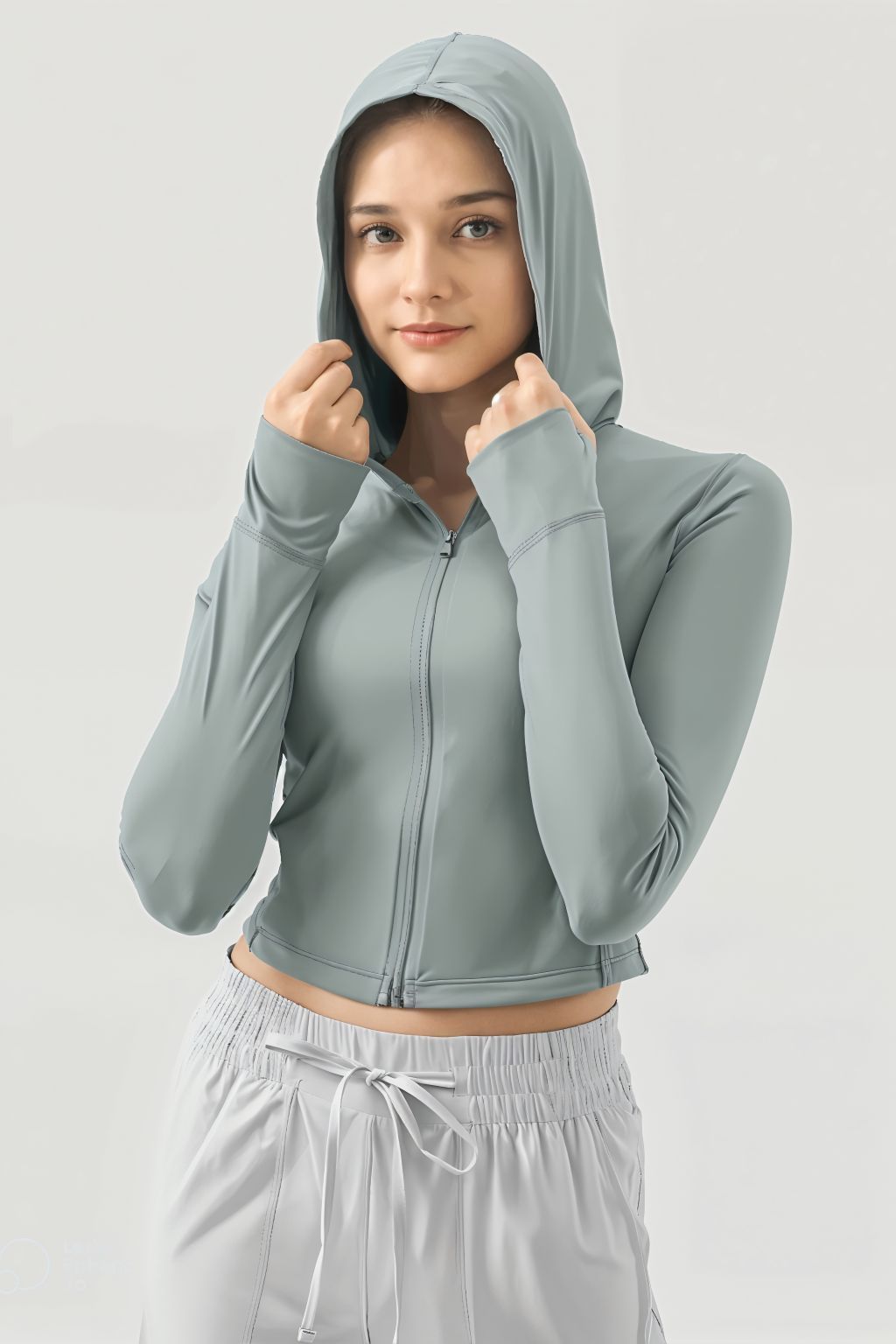 Millennia Crop Top Hoodie