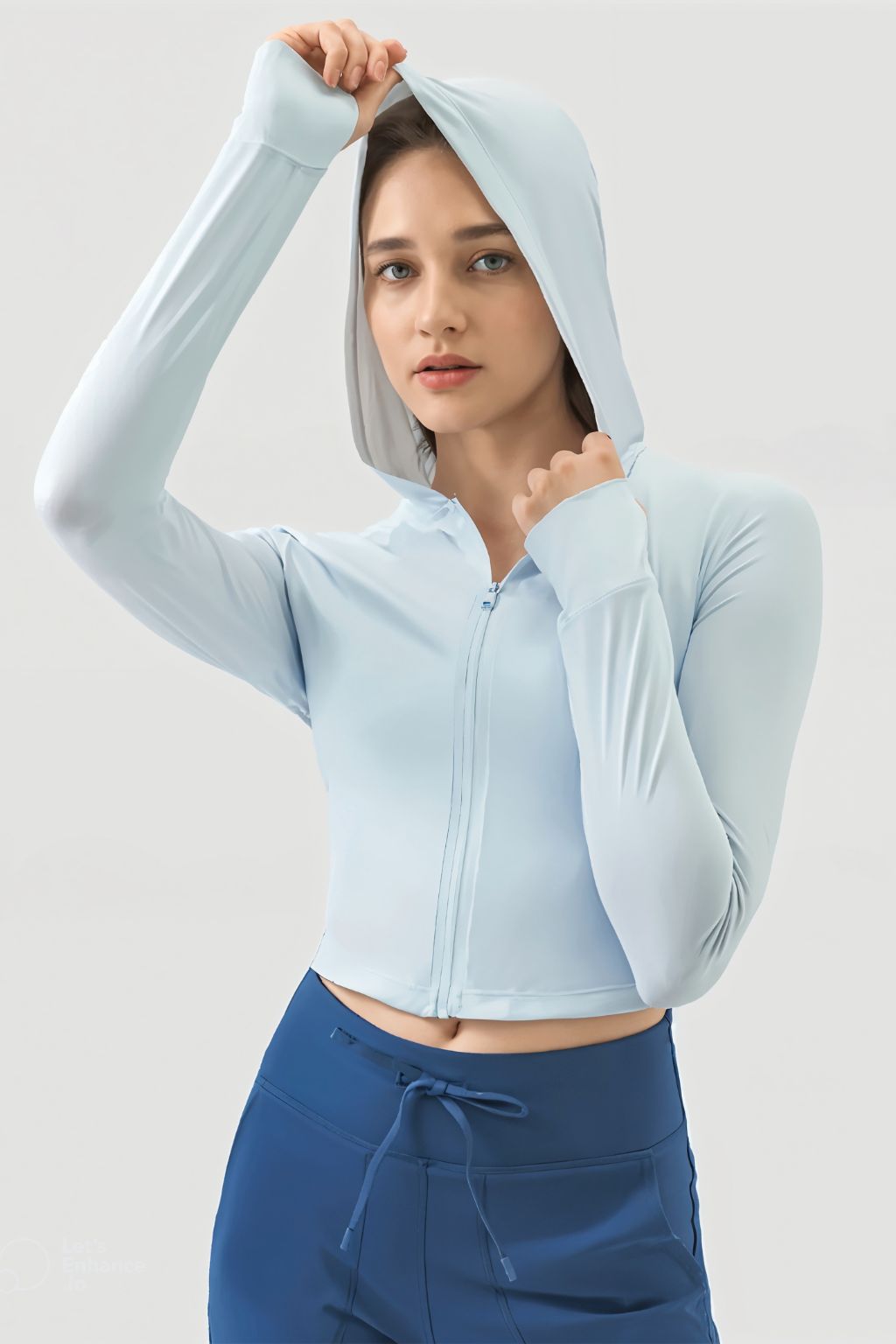 Millennia Crop Top Hoodie