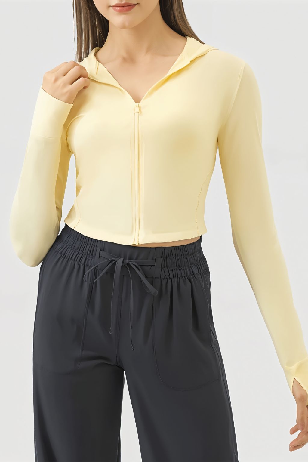 Millennia Crop Top Hoodie