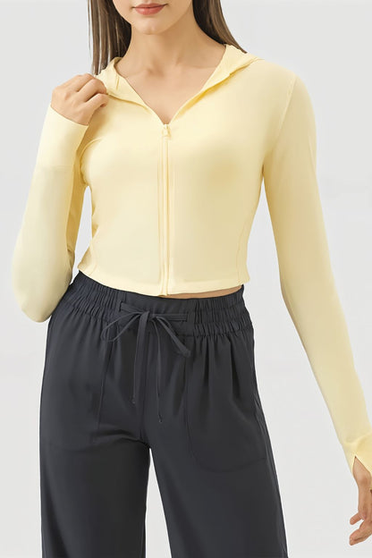 Millennia Crop Top Hoodie