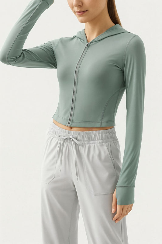 Millennia Crop Top Hoodie