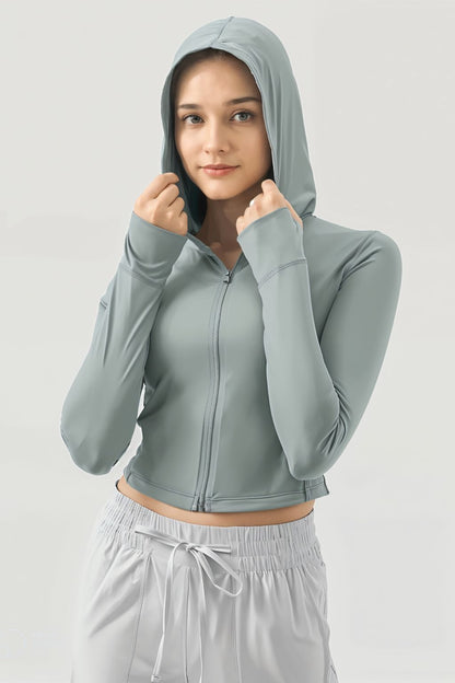Millennia Crop Top Hoodie