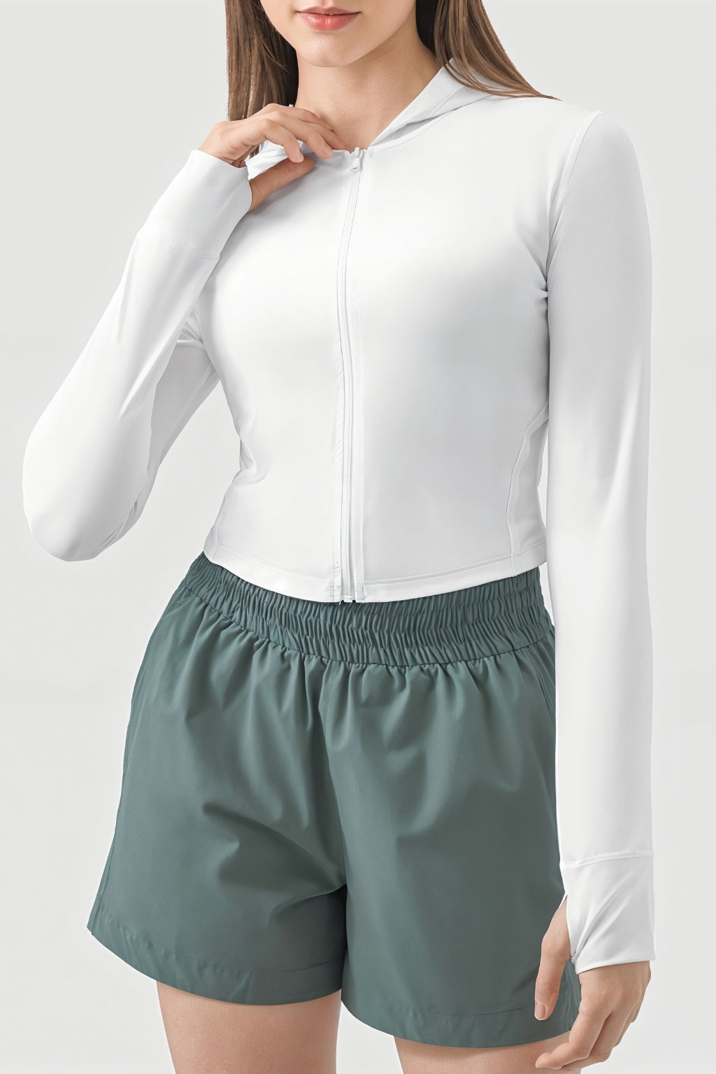 Millennia Crop Top Hoodie