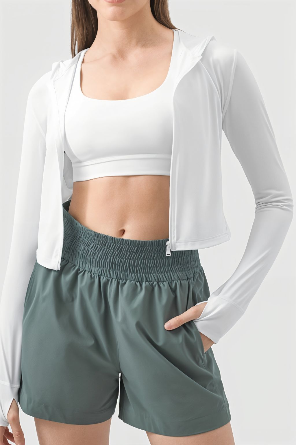 Millennia Crop Top Hoodie